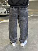 Calça Jeans Baggy Estonada Escura